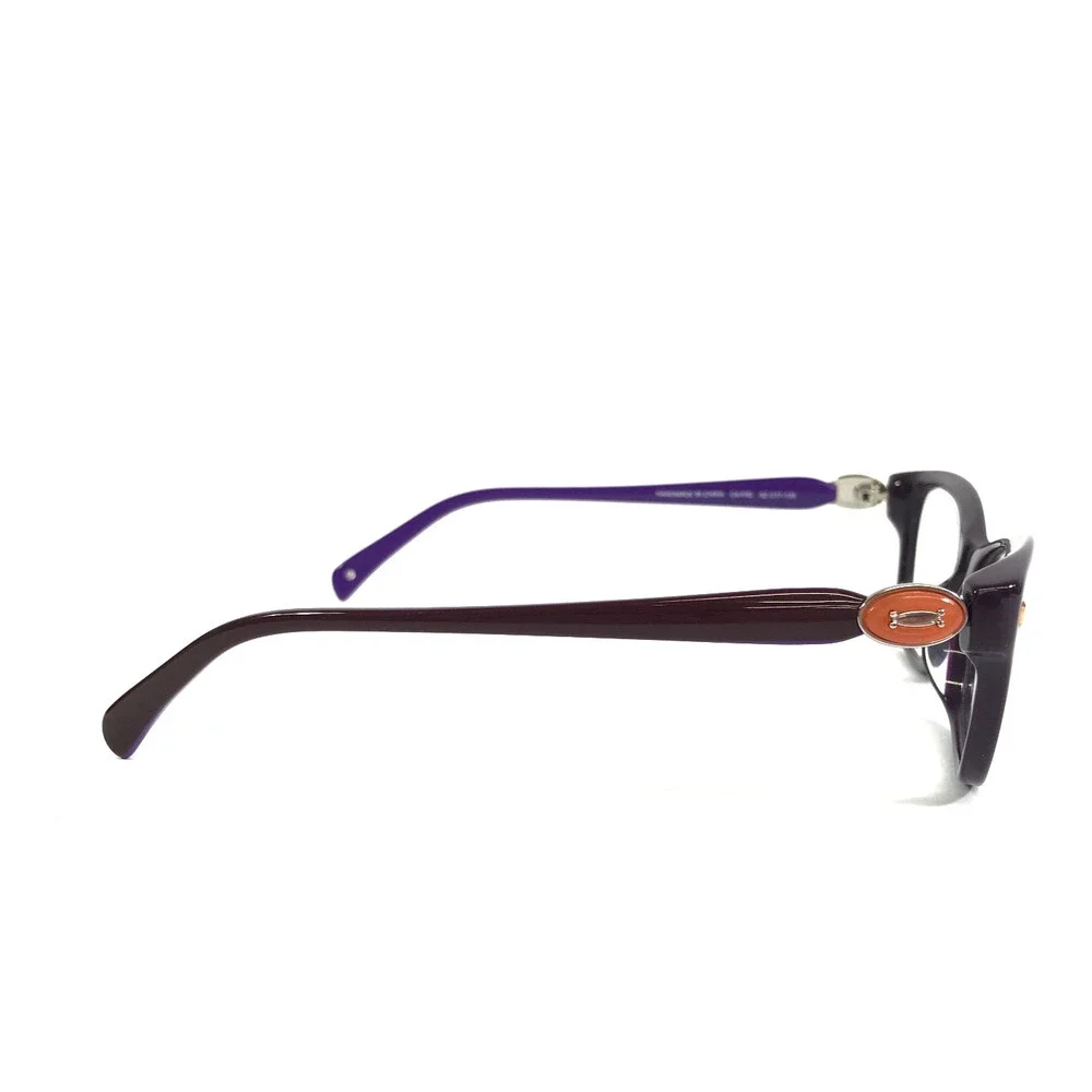 Laura Ashley Eyeglasses Frames Jean C4-FIG Purple Orange Gold Cat Eye 52-17-135